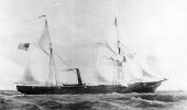 The USS Kanawha, a 691-ton Unadilla-class screw steam gunboat, was commissioned in January 1862. (Navy)