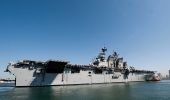 The USS Makin Island’s hybrid-electric propulsion system can run on auxiliary propulsion at low speeds and on gas turbines at higher speeds. (Navy)