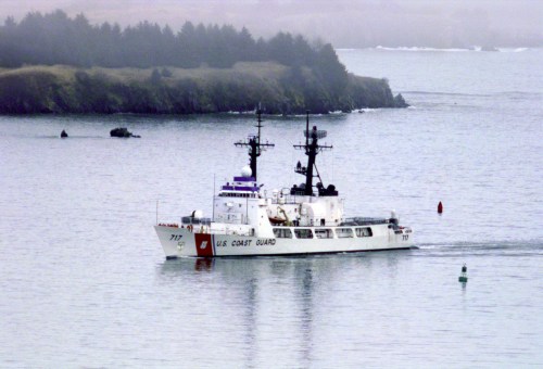 The author argues that the Coast Guard needs two more multi-mission Legend-class ships to replace decades-old WHEC vessels such as Coast Guard Cutter Mellon (WHEC 717), seen here off Kodiak, Alaska. (USCG photo)